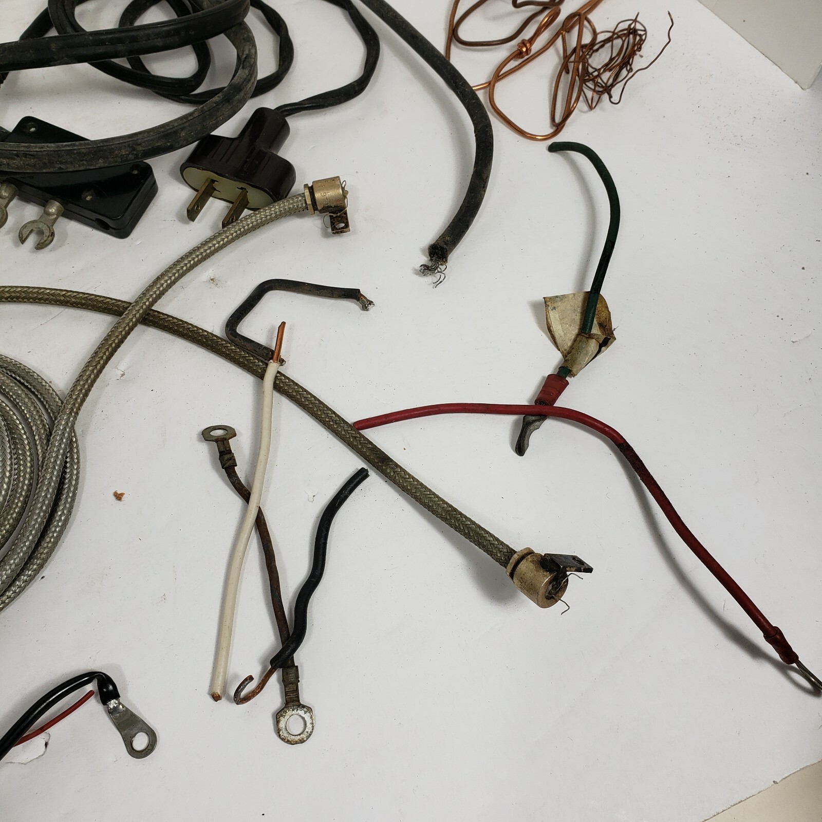 Big Mixed Ham Radio Wire Lot Multiple Lengths Eye Kook Tube Caps