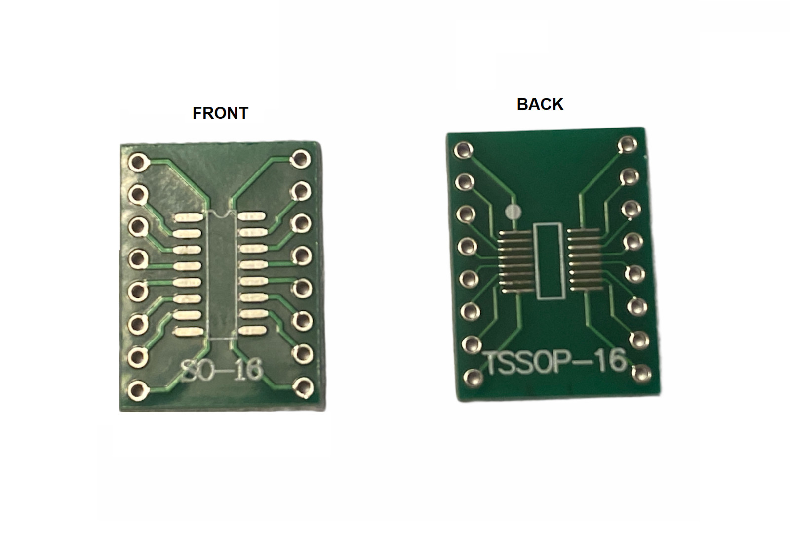 5 PCS SOP16 SSOP16 TSSOP16 To DIP16 0.65/1.27mm IC Adapter PCB Board