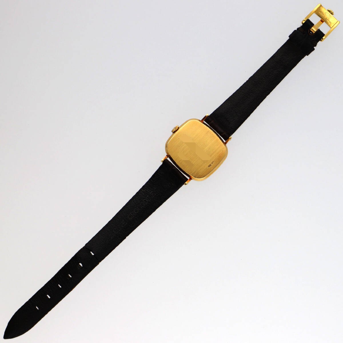 ROLEX 4082 Cellini Gold Dial YG Leather Manual Winding Ladies Watch Accessary