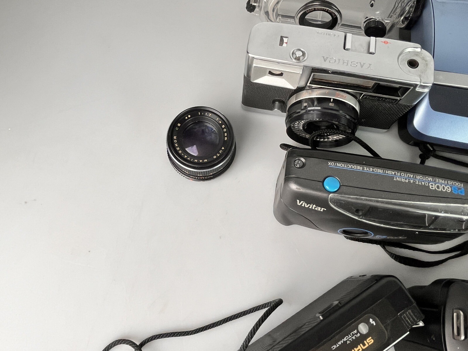 Lot Of Vintage Cameras, Lenses For Parts Or Repair