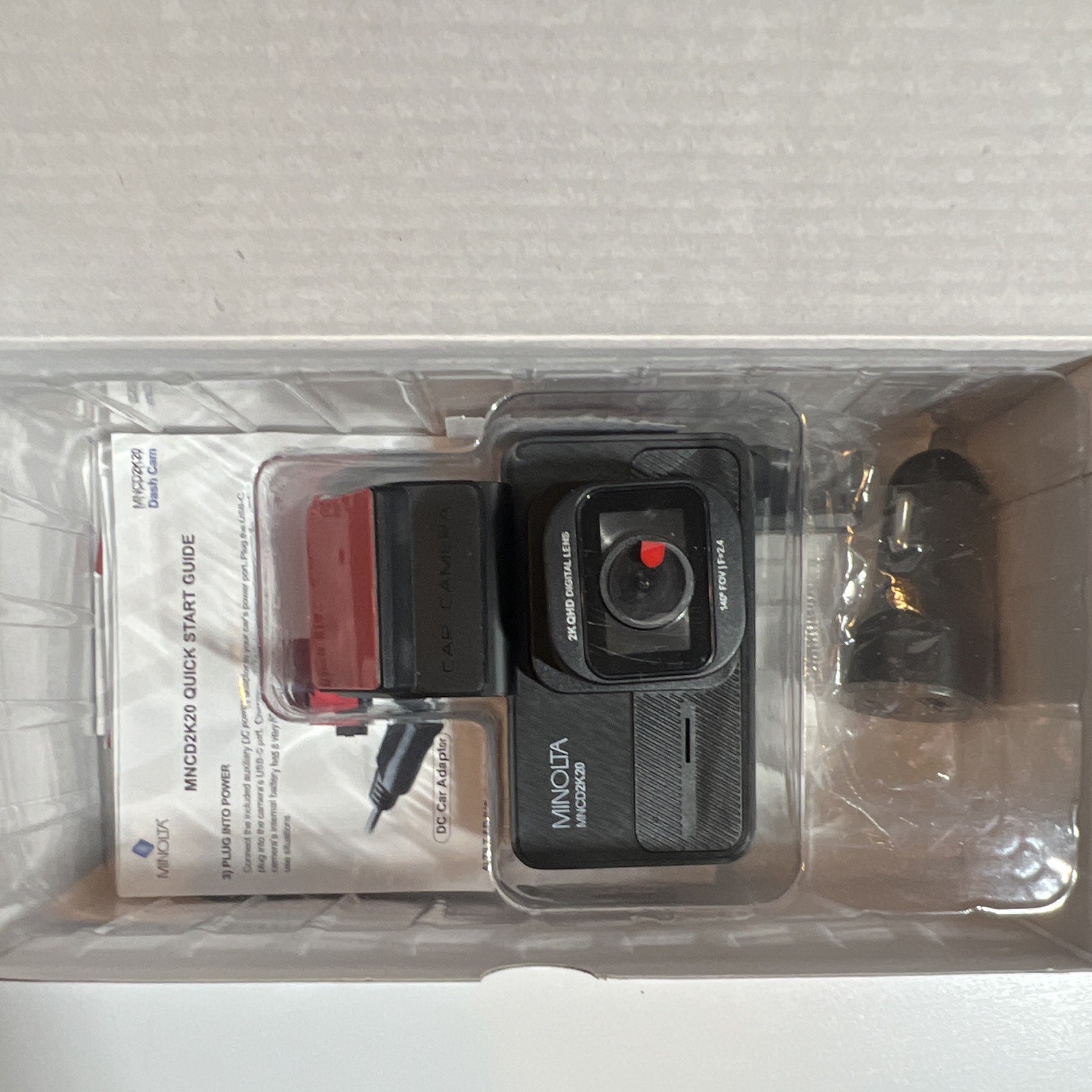 DASH CAMERA BRAND NEW Minolta MNCD2K20 2.5K Quad HD Black with 3.0″ LCD Screen