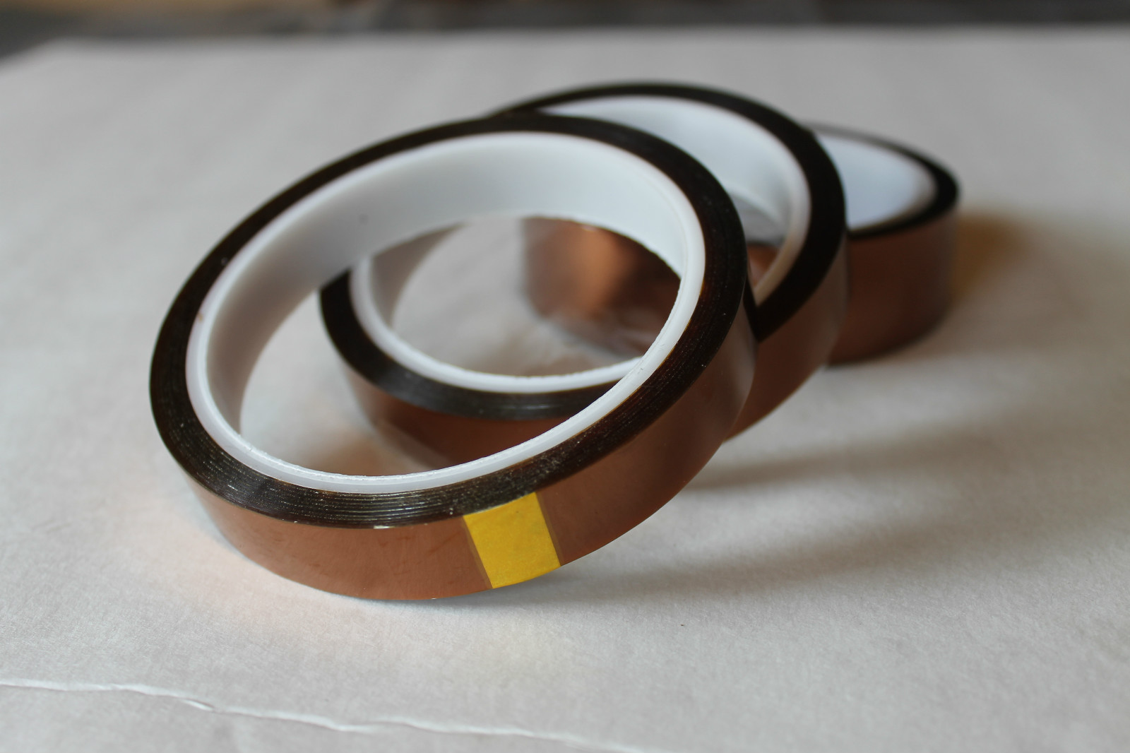 10 Rolls 3/8″,Adhesive Hi-Temp Heat Resistant Soldering Polyimide (Kapton) tape