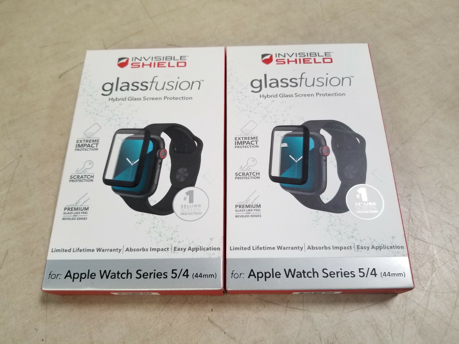 Lot of 2 – Invisible Shield Glass Screen Protector, Apple Watch Series 5/4
