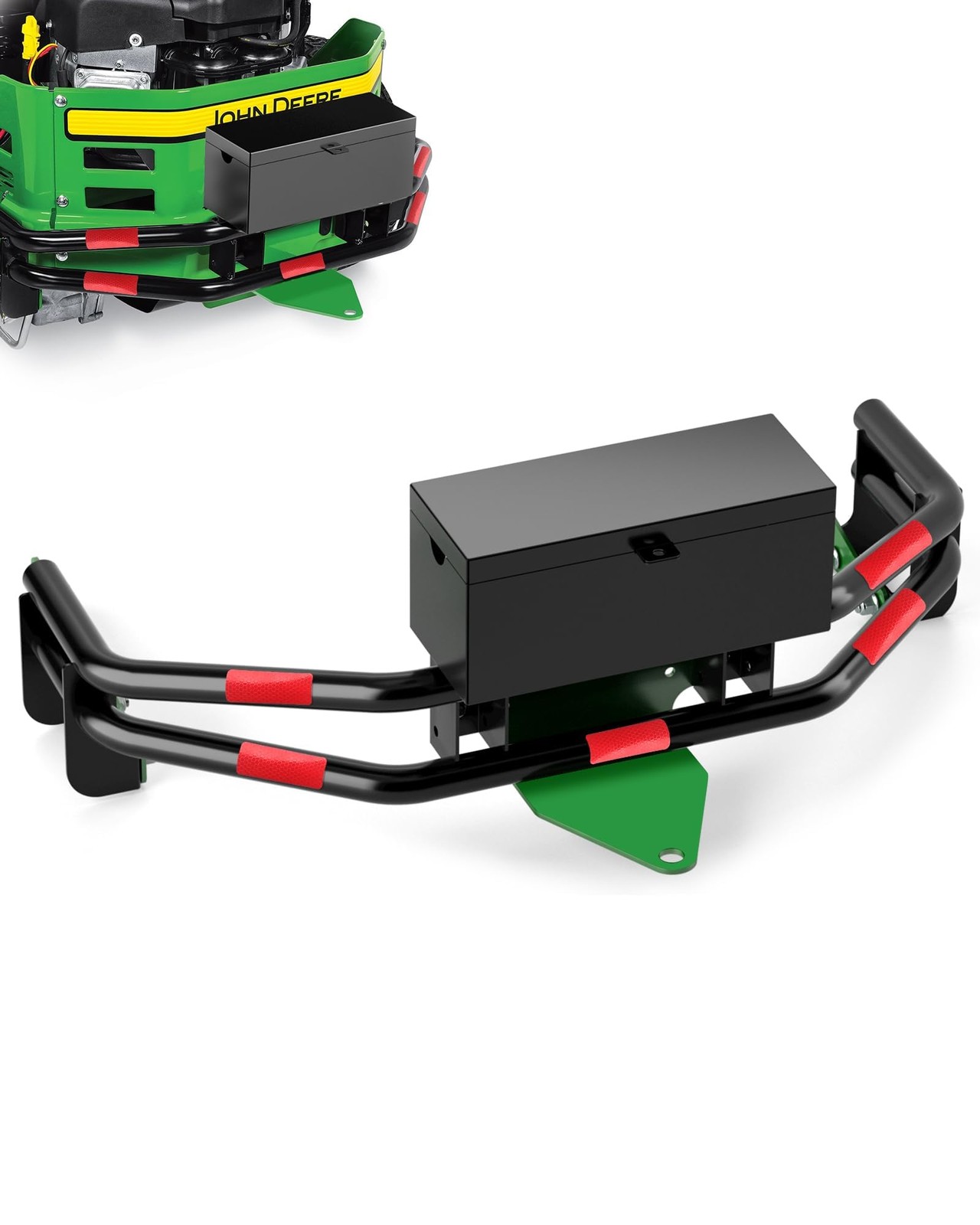 Zero Turn Lawn Mower One-Piece Rear Bumper Hitch with Toolbox for John Deere …
