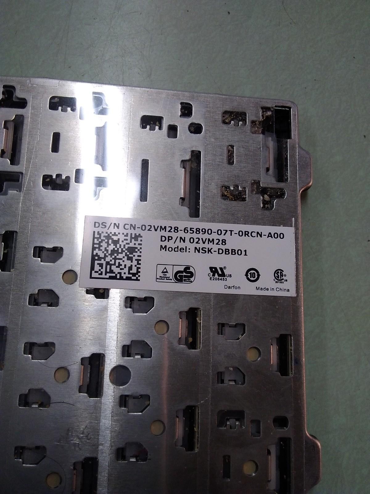 Dell Latitude Laptop Keyboard 02VM28 NSK-DBB01