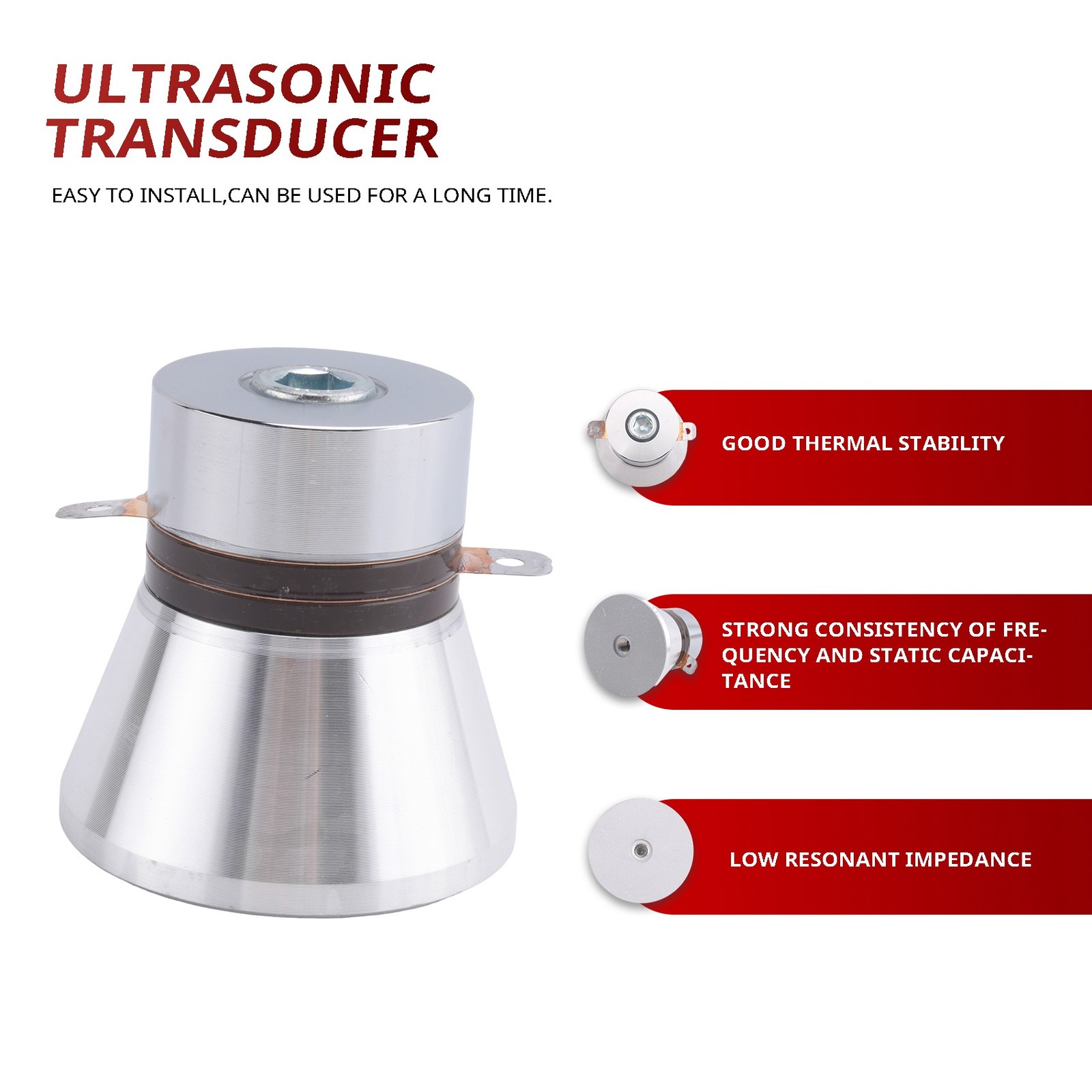 100W 28kHz Ultrasonic Piezoelectric Cleaning Transducer Cleaner High 9229