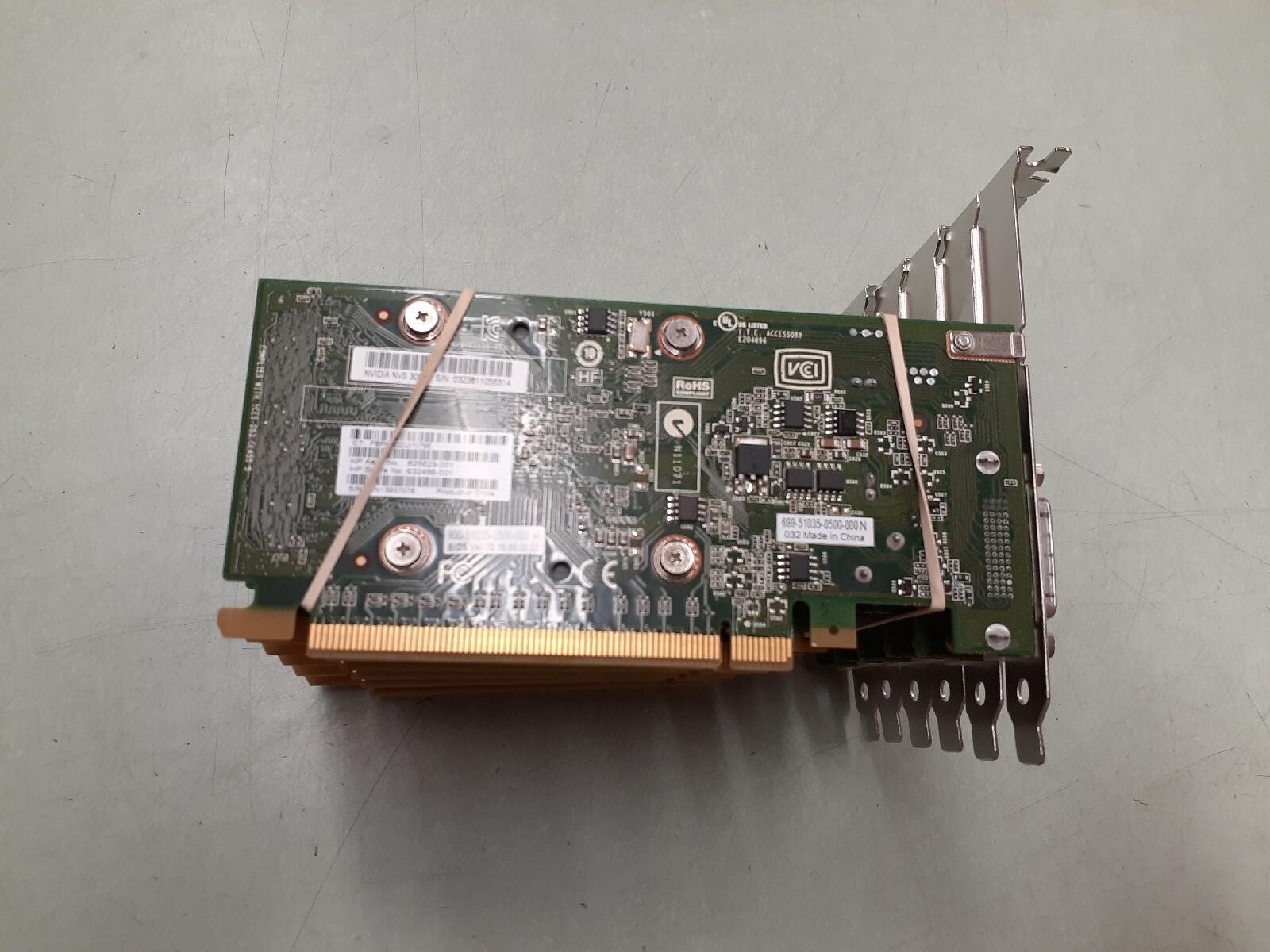 Lot of 6 HP NVIDIA QUADRO NVS300 Full Profile Video Card DMS-59 625629-001