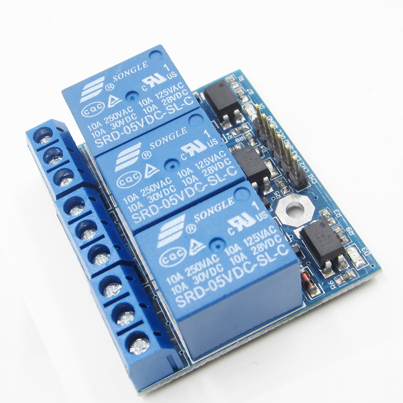 3-Channel Relay Module With Optocoupler Isolation fit Signal 3.3V 5V new