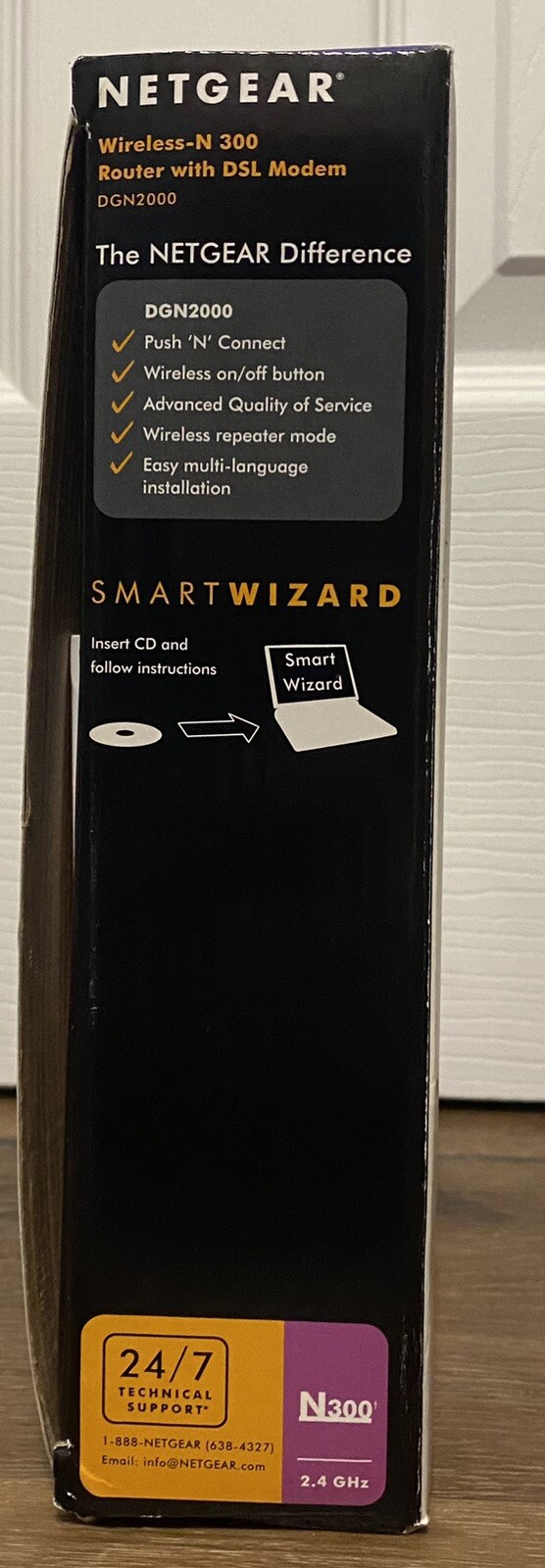 netgear connect with innovations Witeless-n 300 router with DSL modem dgn2000