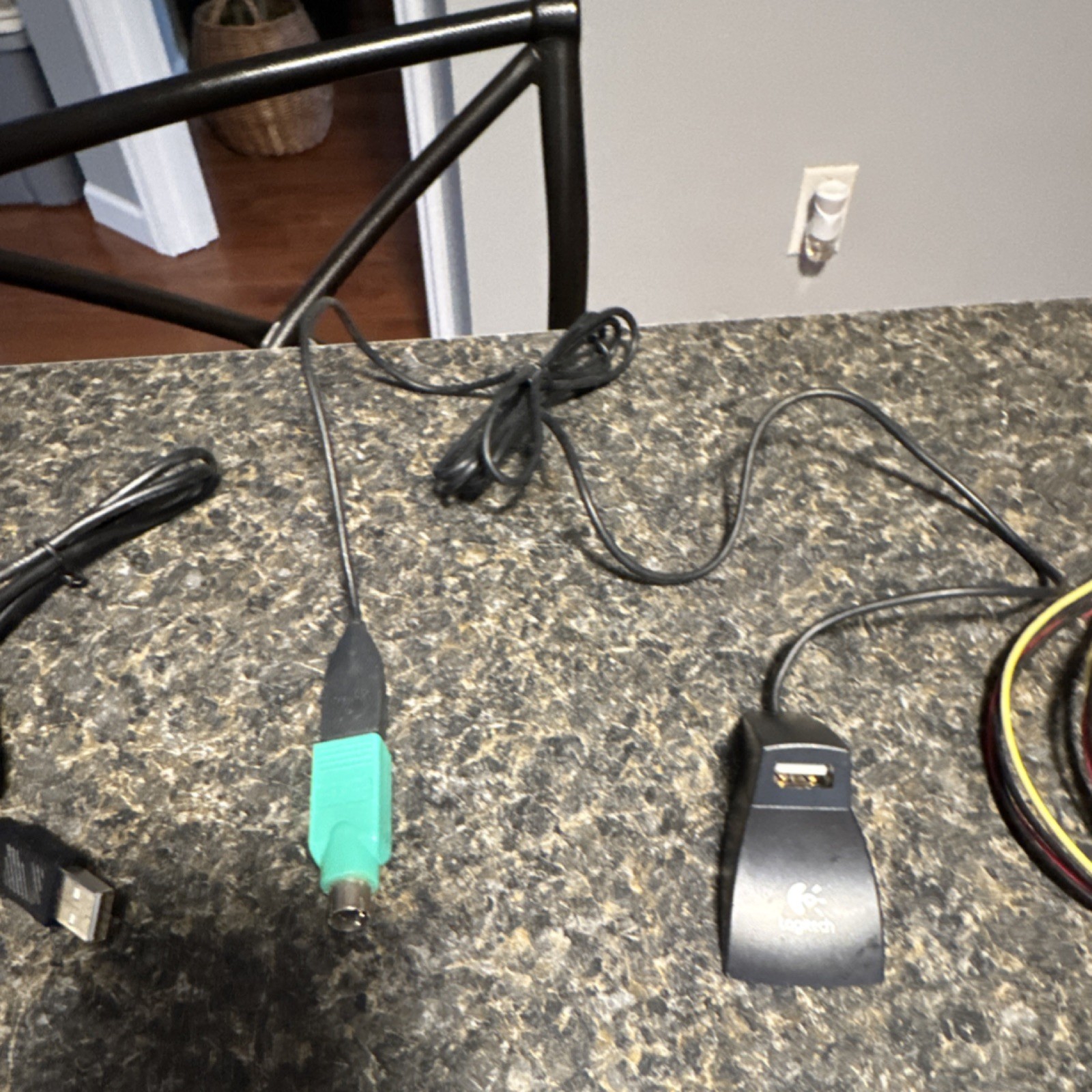 Logitech Cable Lot with Various Connectors – USB, Audio, Video, Power, Docking