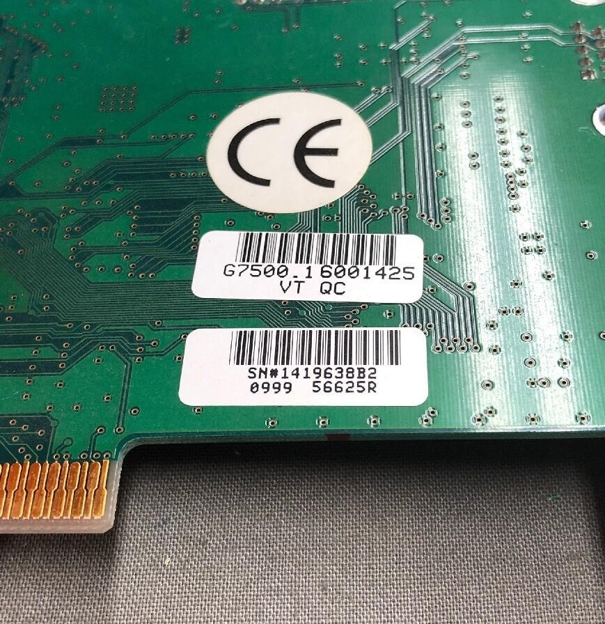 VisionTek NVIDIA Riva TNT2 8MB AGP Graphics Card NV996.0 G7500.1 6001425