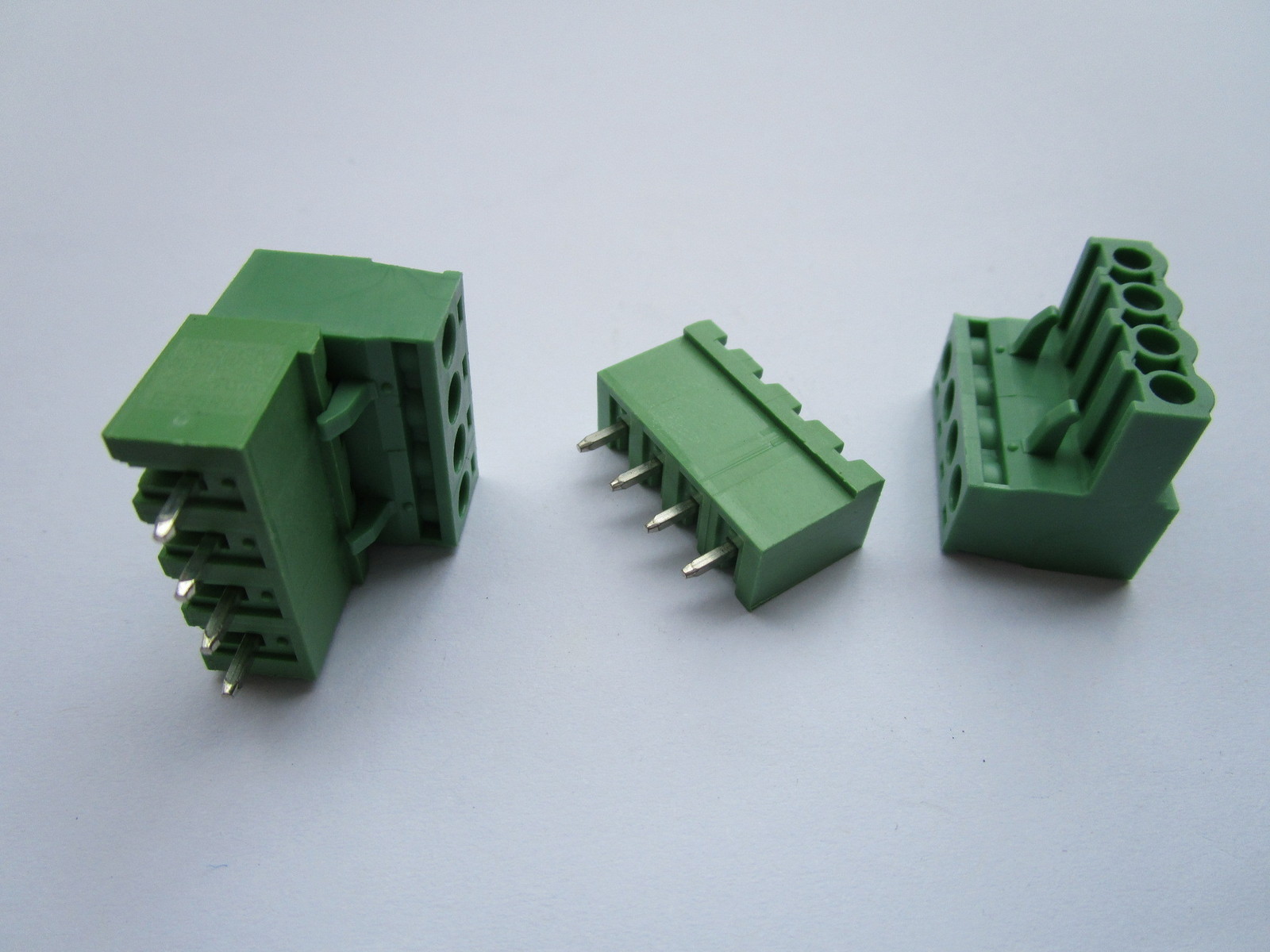 50 pcs 5.08mm Close Straight 4 pin Screw Terminal Block Connector Pluggable Type
