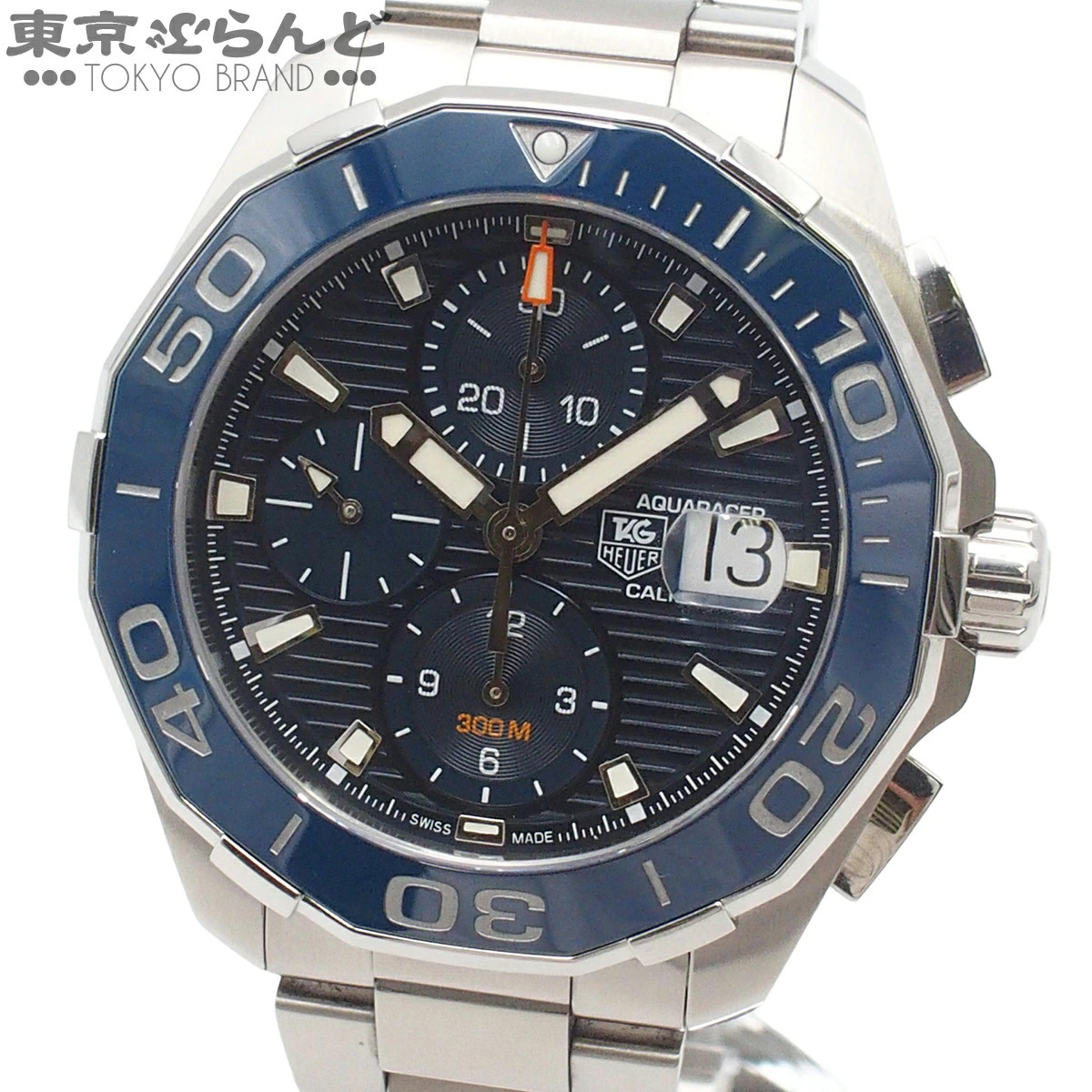 TAG Heuer Watch Aquaracer Chronograph Caliber 16 Men’s Automatic SS Blue