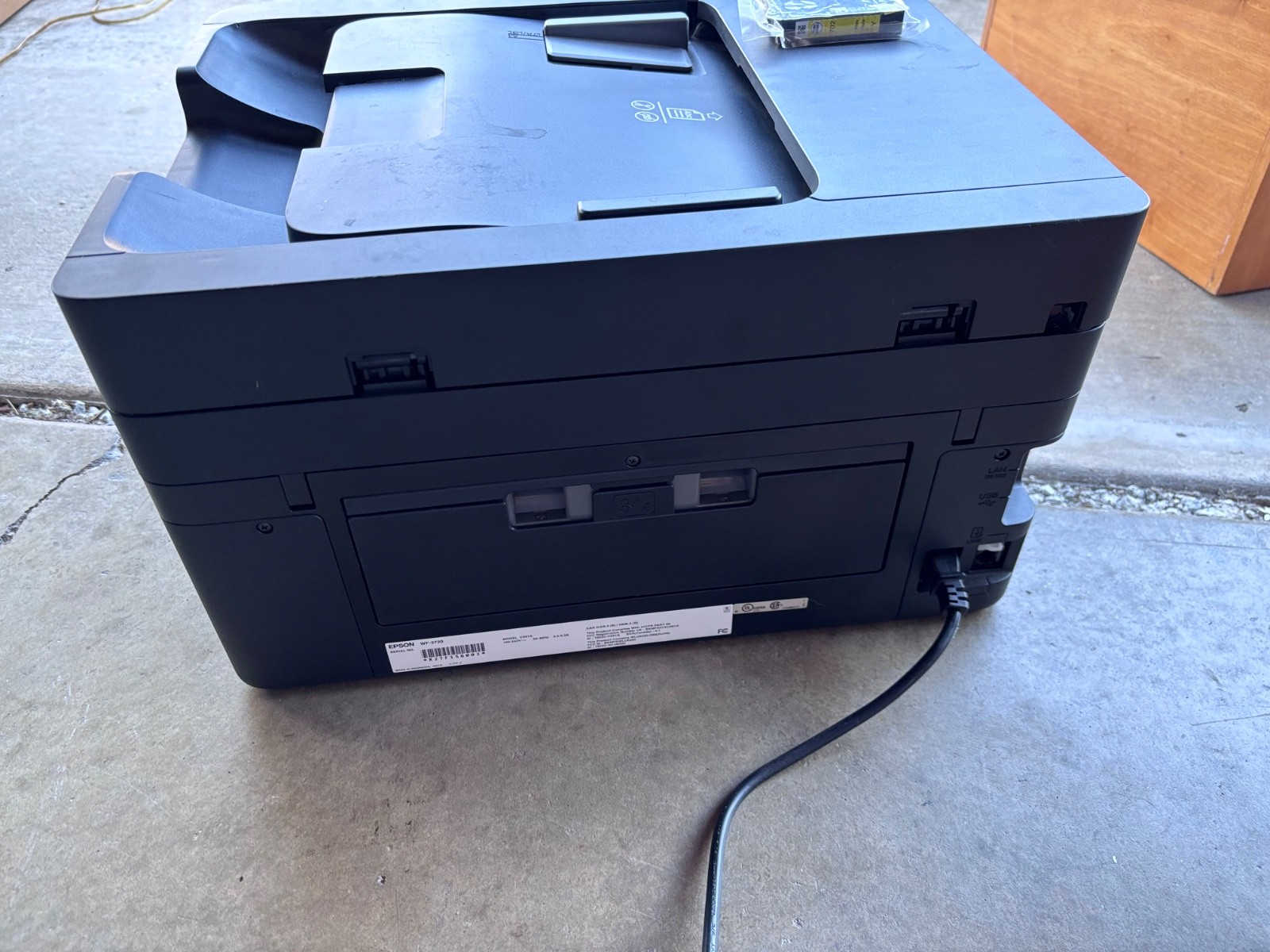 Lot of two printers (Epson Workforce Pro WF-3720, HP Officejet Pro 8600 Plus)