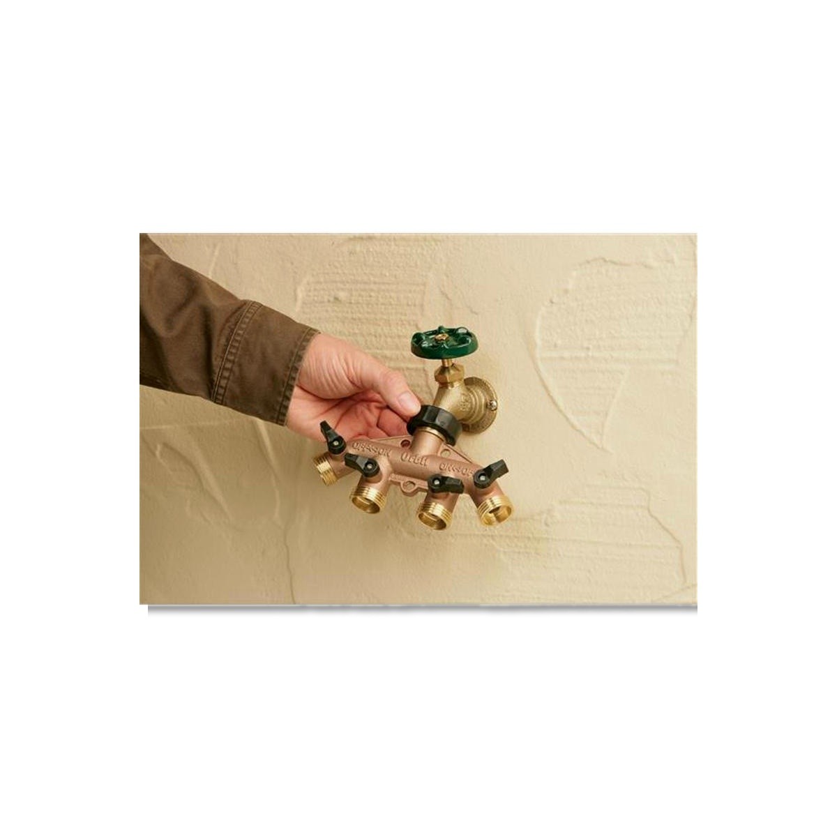 Orbit 3/4 in Brass Threaded Male Garden Hose Manifold 62010N