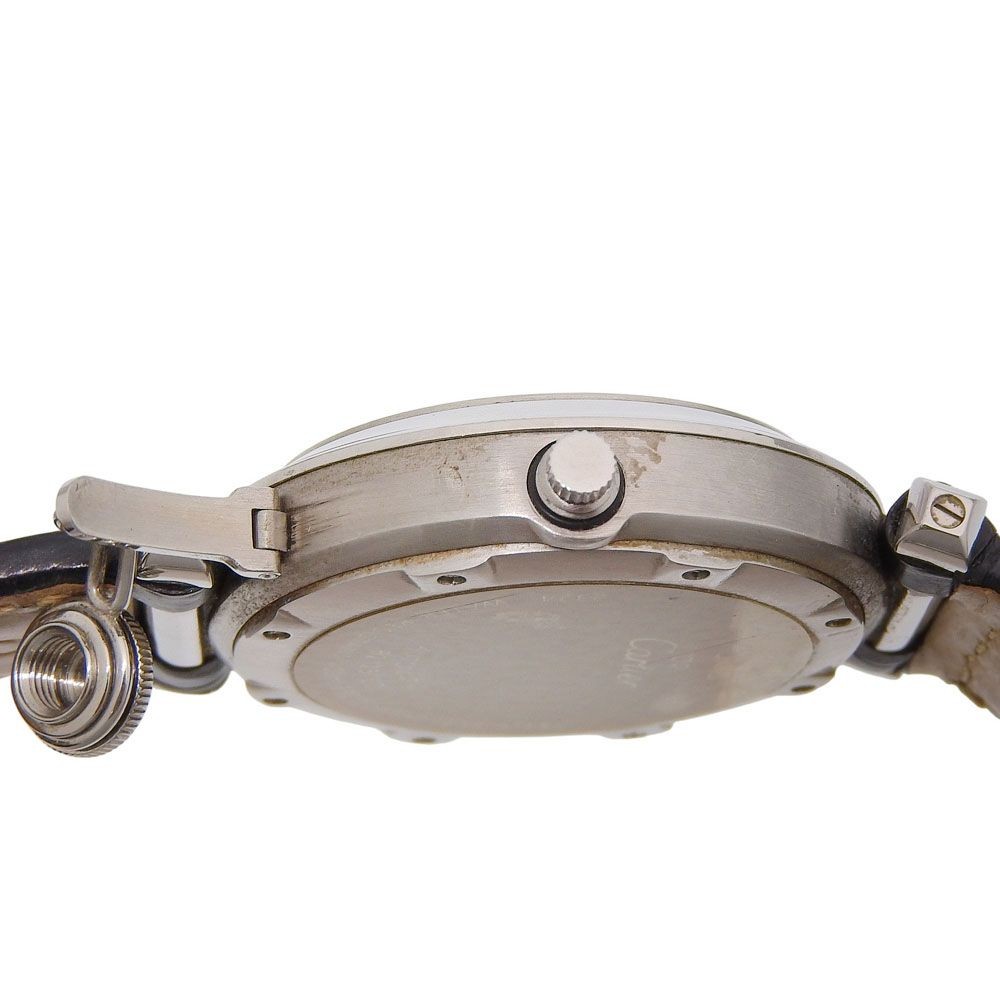 Cartier Watch Pasha C 2002 Christmas Limited Edition SS×Leather AT Silver Men’s
