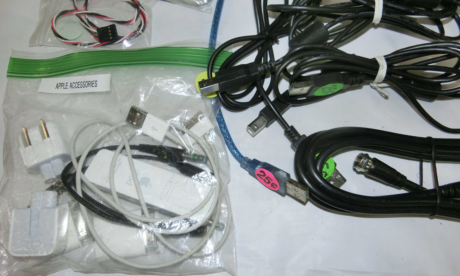 Pile of Cables of Many Types: Computer, Video, Audio, Network, Serial, USB, More