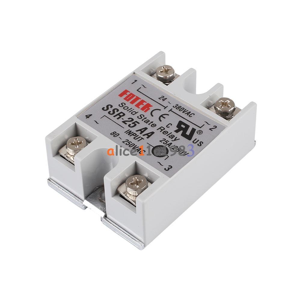 SSR-25AA AC-AC 25A 80-250VAC 24-380VAC FOTEK Soild State Relay