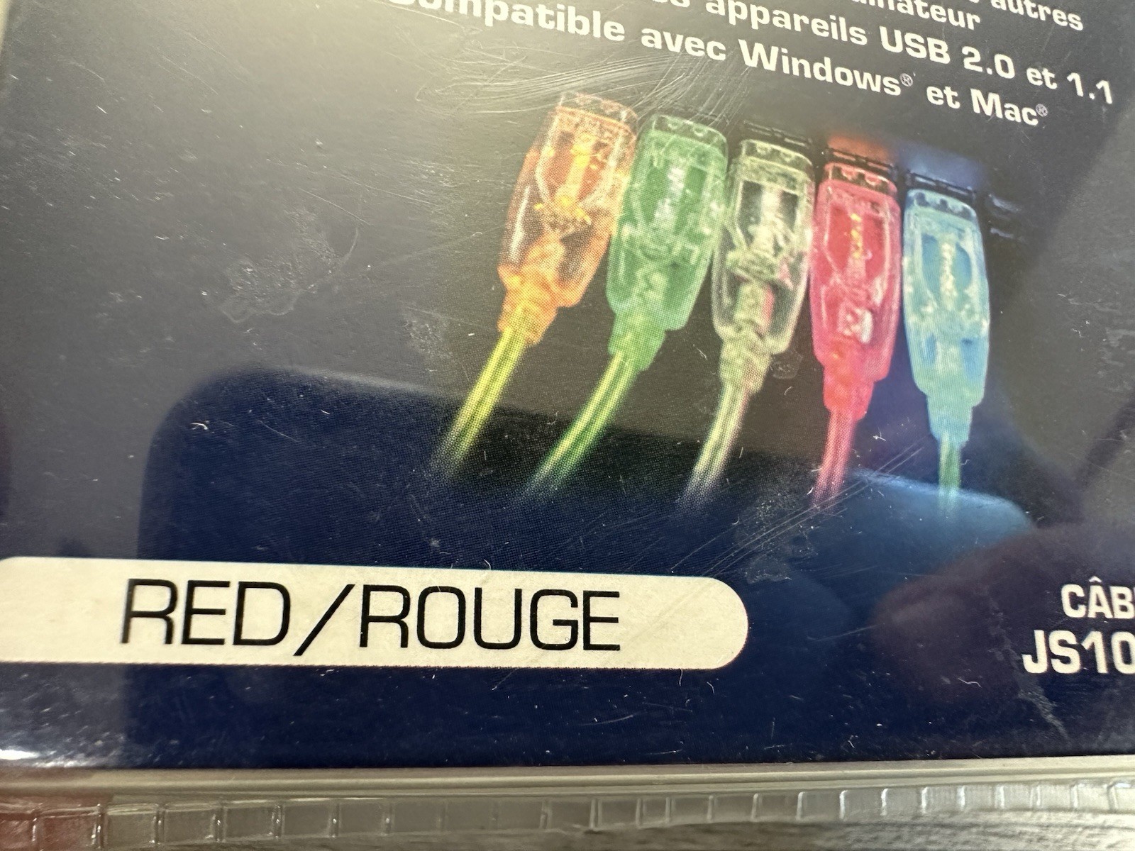 USB Cords DELPHI 10′ USB 2.0 Red LED LIGHT UP TYPE 10ft NEW!!! In Package