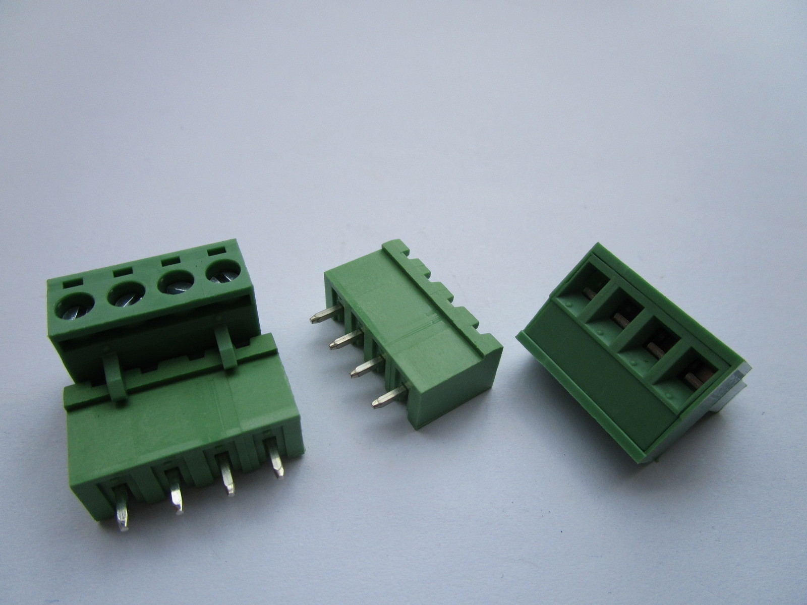 50 pcs 5.08mm Close Straight 4 pin Screw Terminal Block Connector Pluggable Type