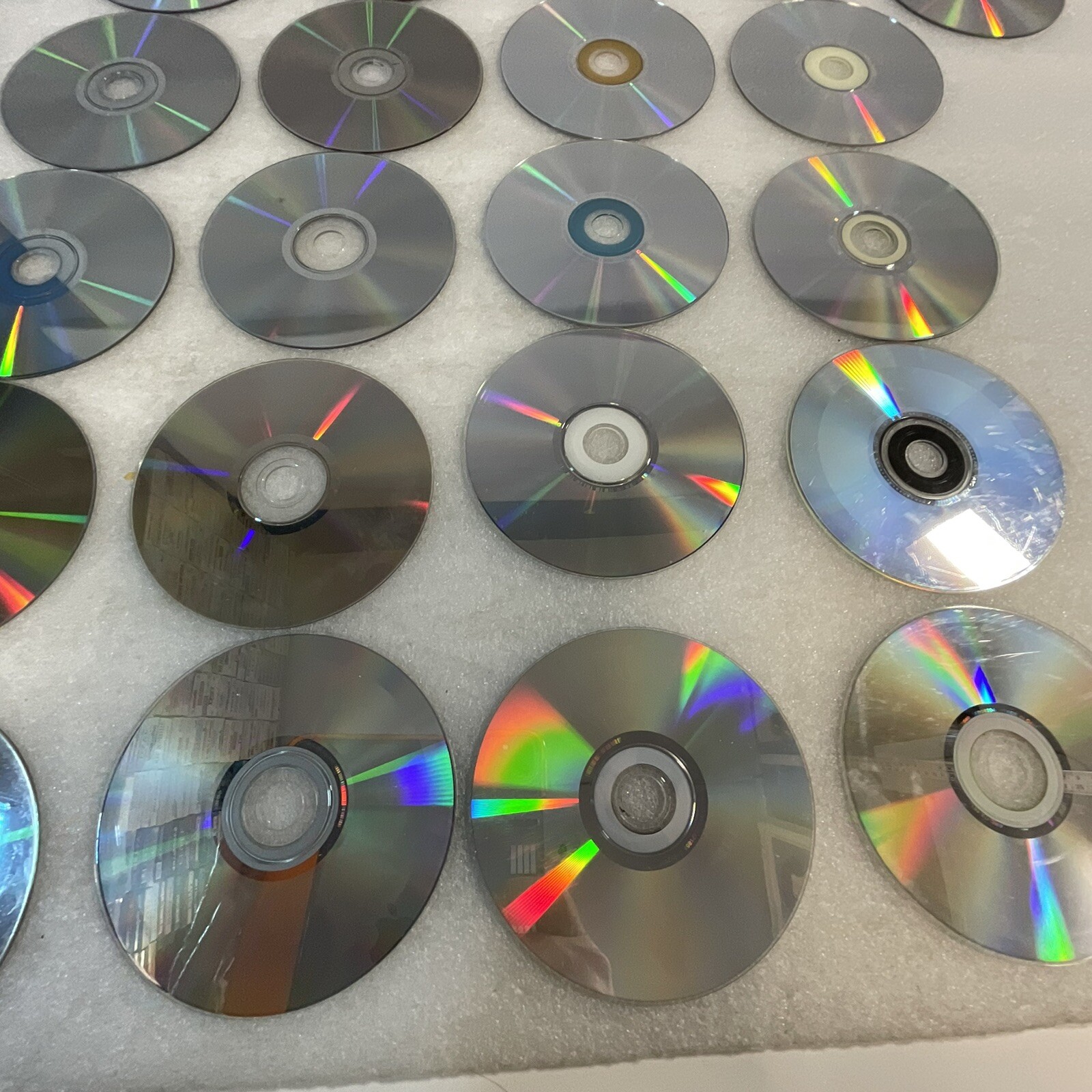 Lot of 33 Disks No Covers CD DVD Video Game Scratches AS-IS
