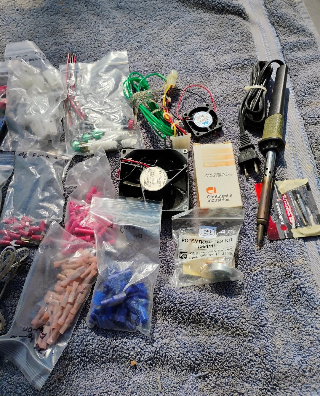 Electronic Parts Lot Connectors Switches Cables Plus