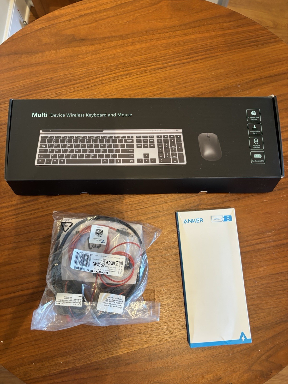 WFH Accessories Bundle- Anker/Plantronics – Keyboard, Mouse, Dock, Headset