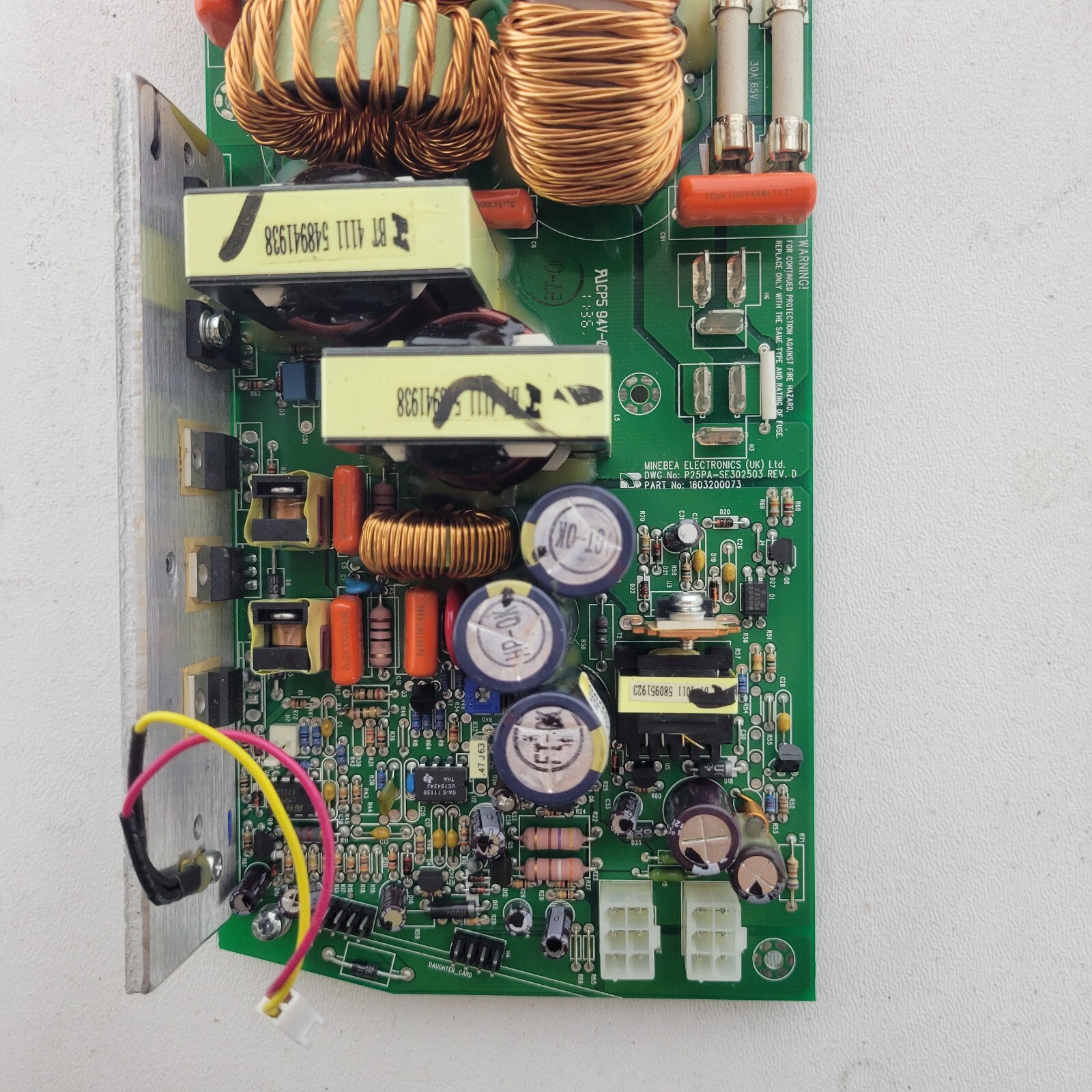 MINEBEA DWG P25PA-SE302503 REV D P/N: 1B03200073 BOARD 3D95 USED.