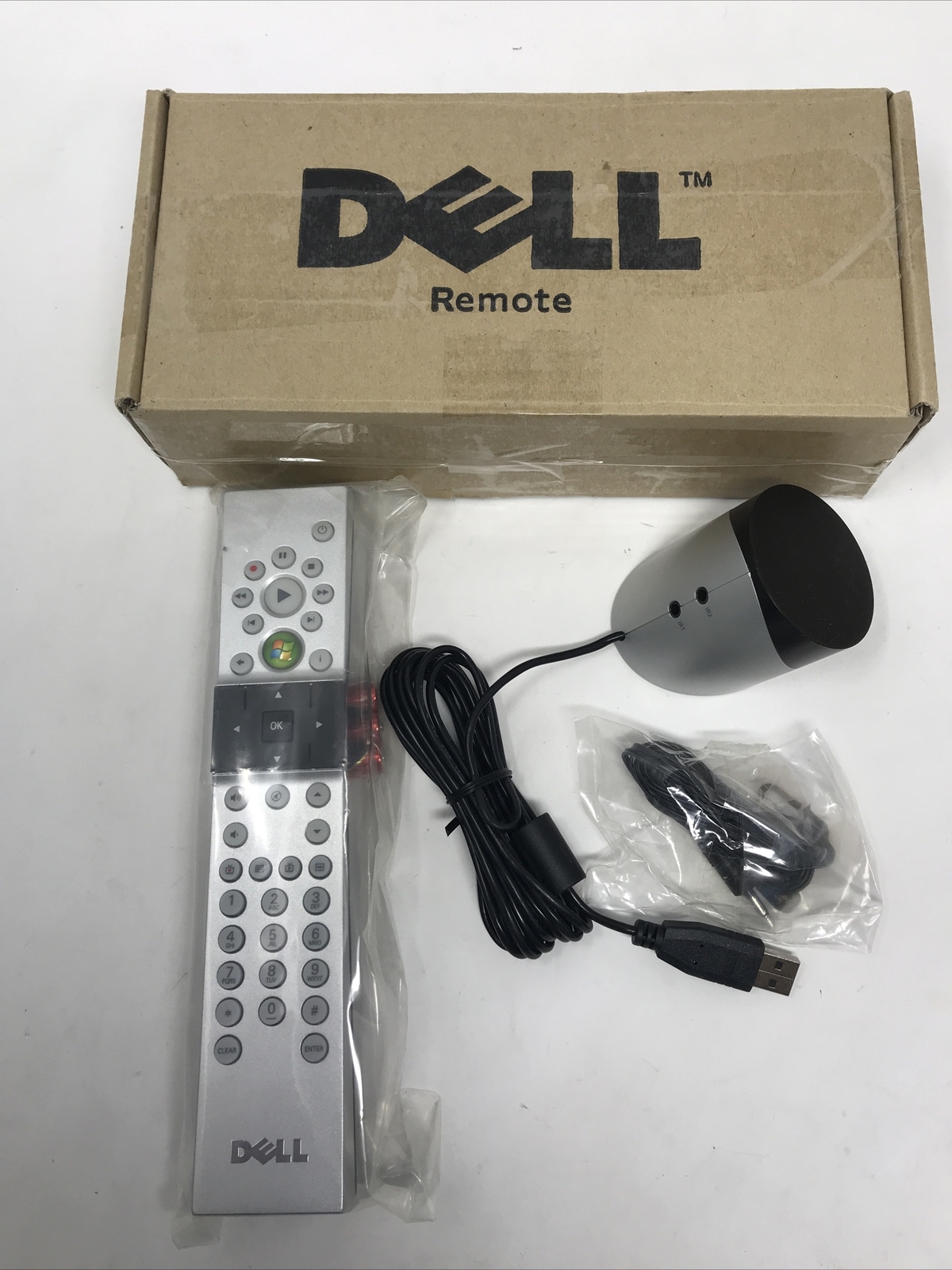 DELL Computer REMOTE CONTROL Complete OMR268 remote & receiver NEW