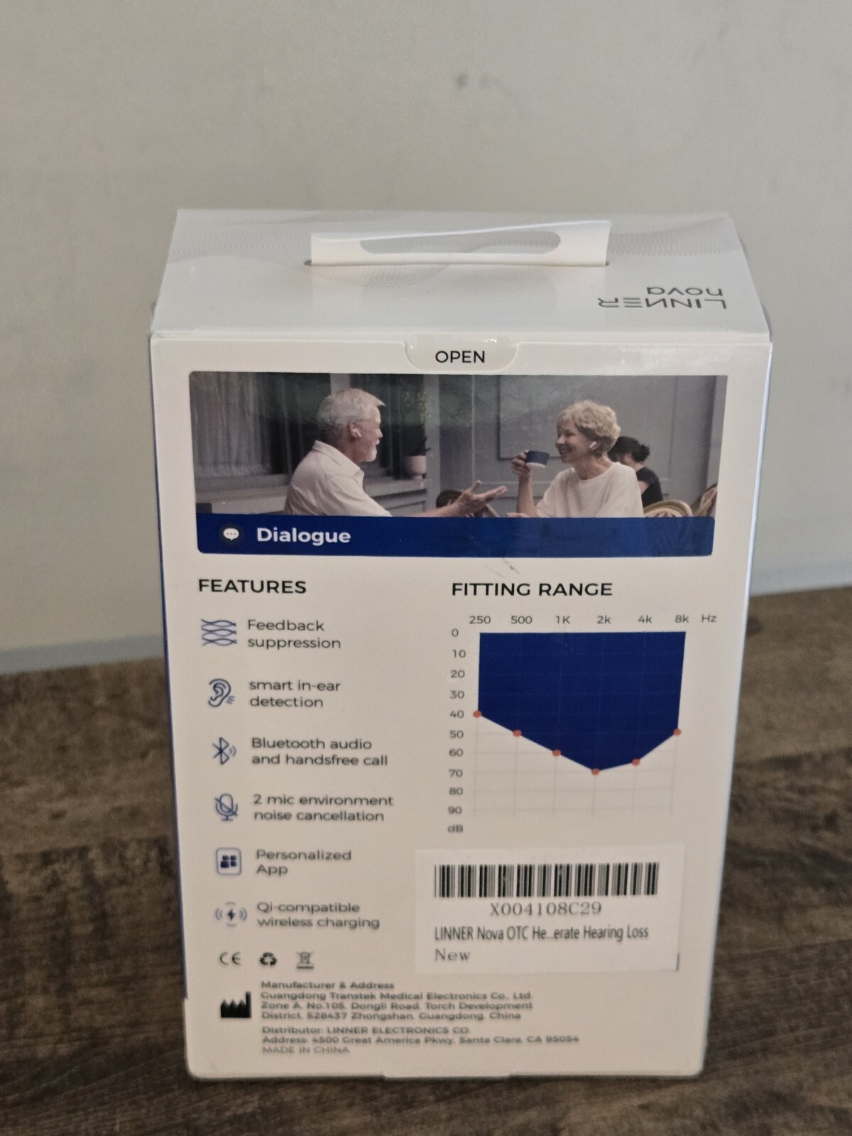Linner Nova Noise Canceling Bluetooth Hearing Buds SEALED