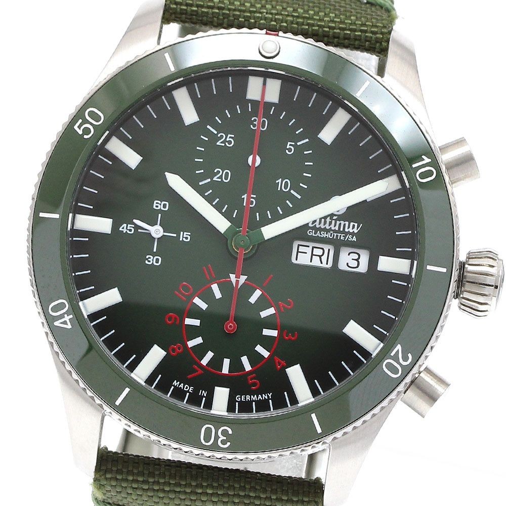 Tutima 6406-03 Grand Flieger Airport Chronograph Day-Date Automatic Mens Watch