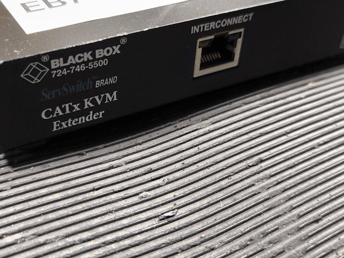 Black Box ServSwitch CATx KVM Extender – Used, Working Condition