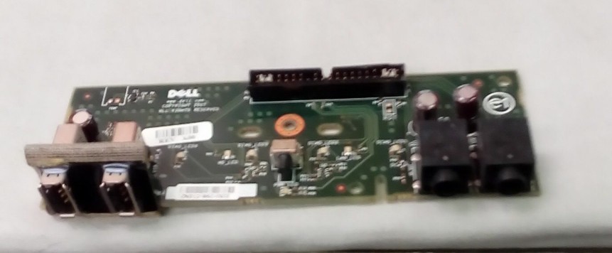 Dell 0TP004 I/O Front Panel mit Kabel 2xUSB 2×3,5mm PWA CN312 PWB HU391 Rev A00