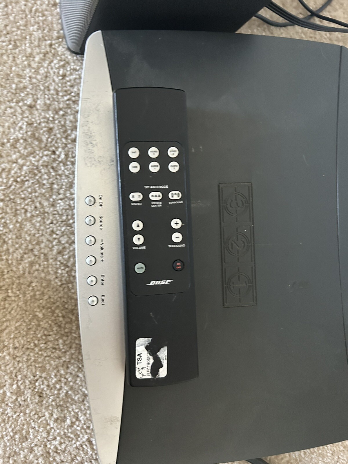 Lot Of Bose Speakers: Companion 2, Rc-cs-6 Remote, Av321 Media Center, Power Cab