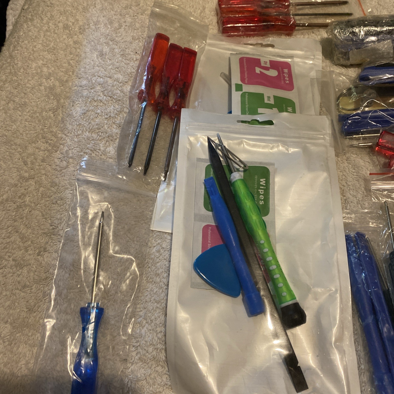 Big Lot of Micro Screwdrivers and electronics repair accessories
