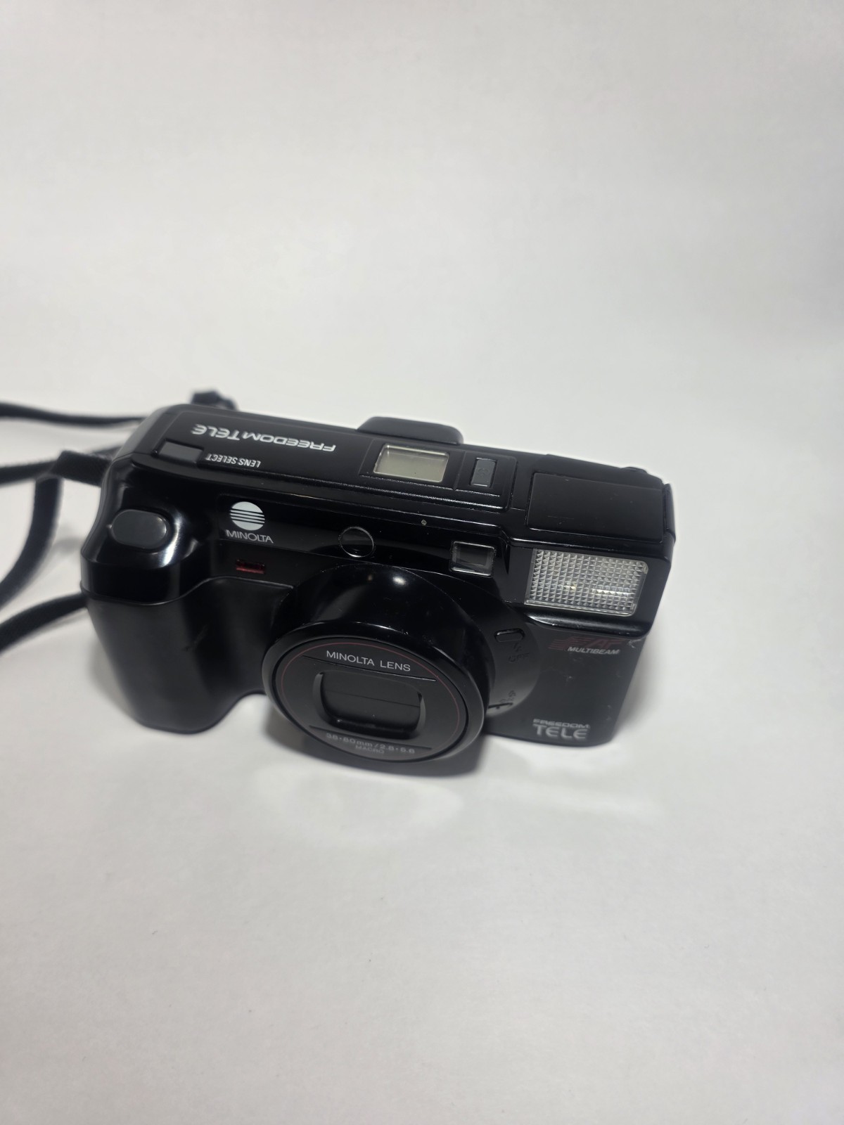 Minolta Freedom Tele 35mm Film Camera – 38–80mm Lens – Untested – As-Is