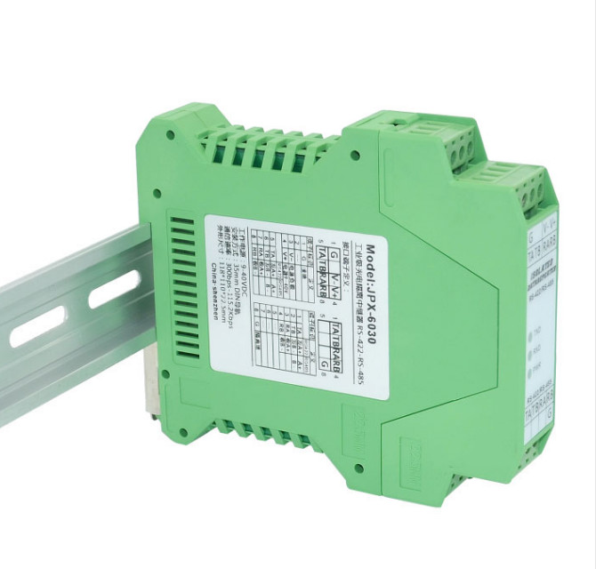 RS485/422 industrial repeater with optical isolation module lightning protection