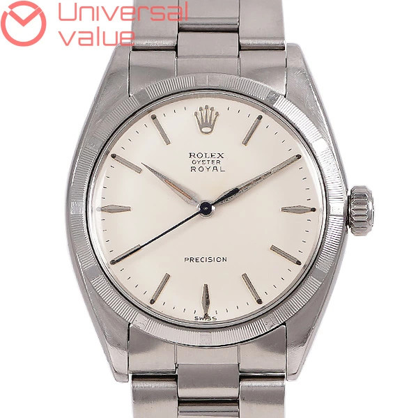 Rolex Watch Oyster Royal 6427 Cal.1225 Stainless Steel 34mm Silver Hand wound