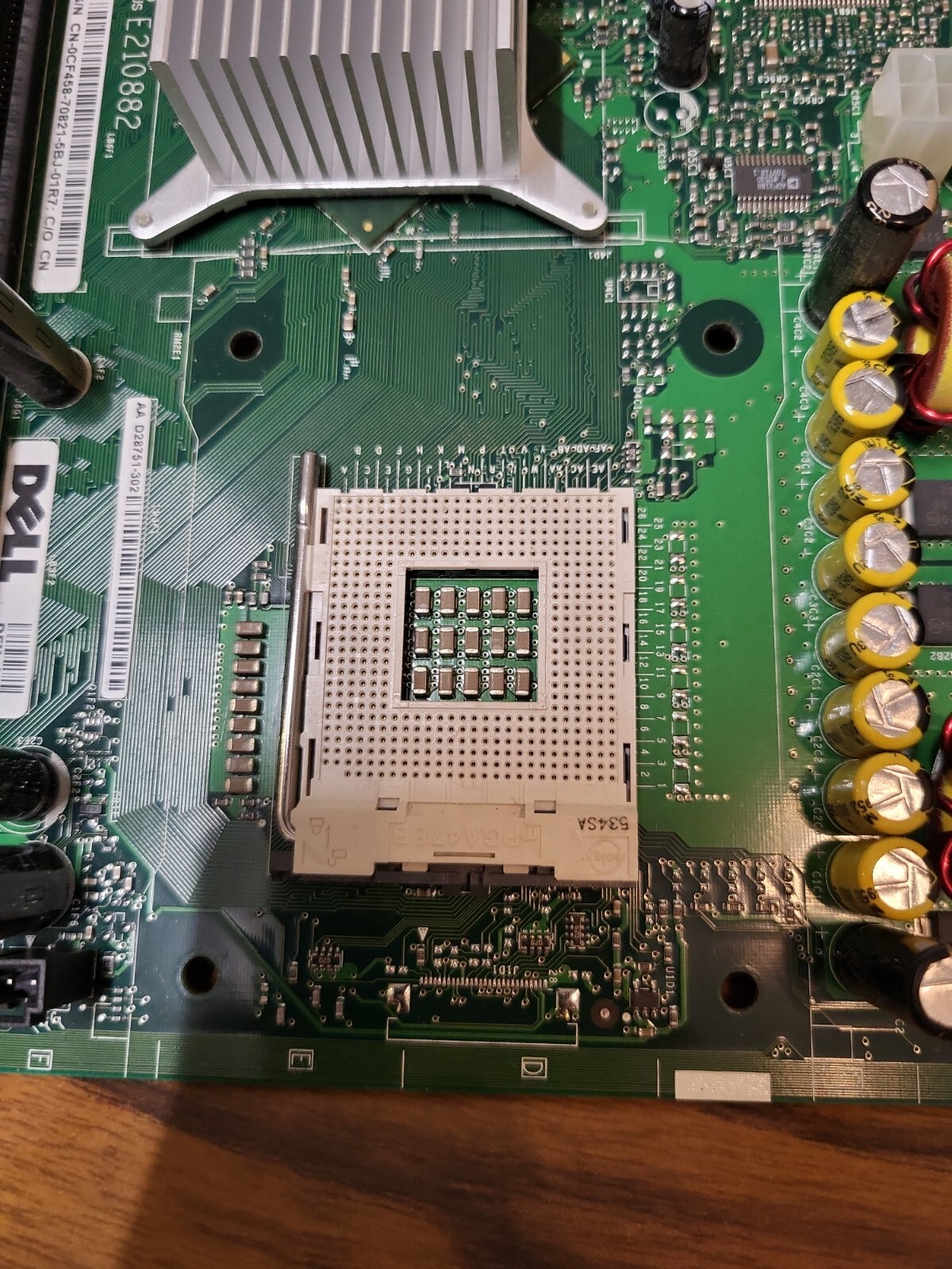 Dell Dimension CN-0CF458 intel D28751-302 system board CPU SL7NU