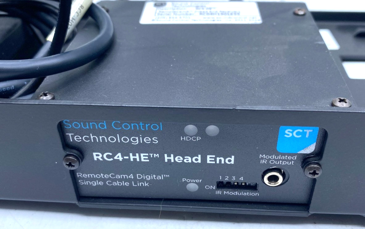 SCT RC4-HE Head End Remote Cam 4 Digital Single Cable Link Rackmount AC Adapter