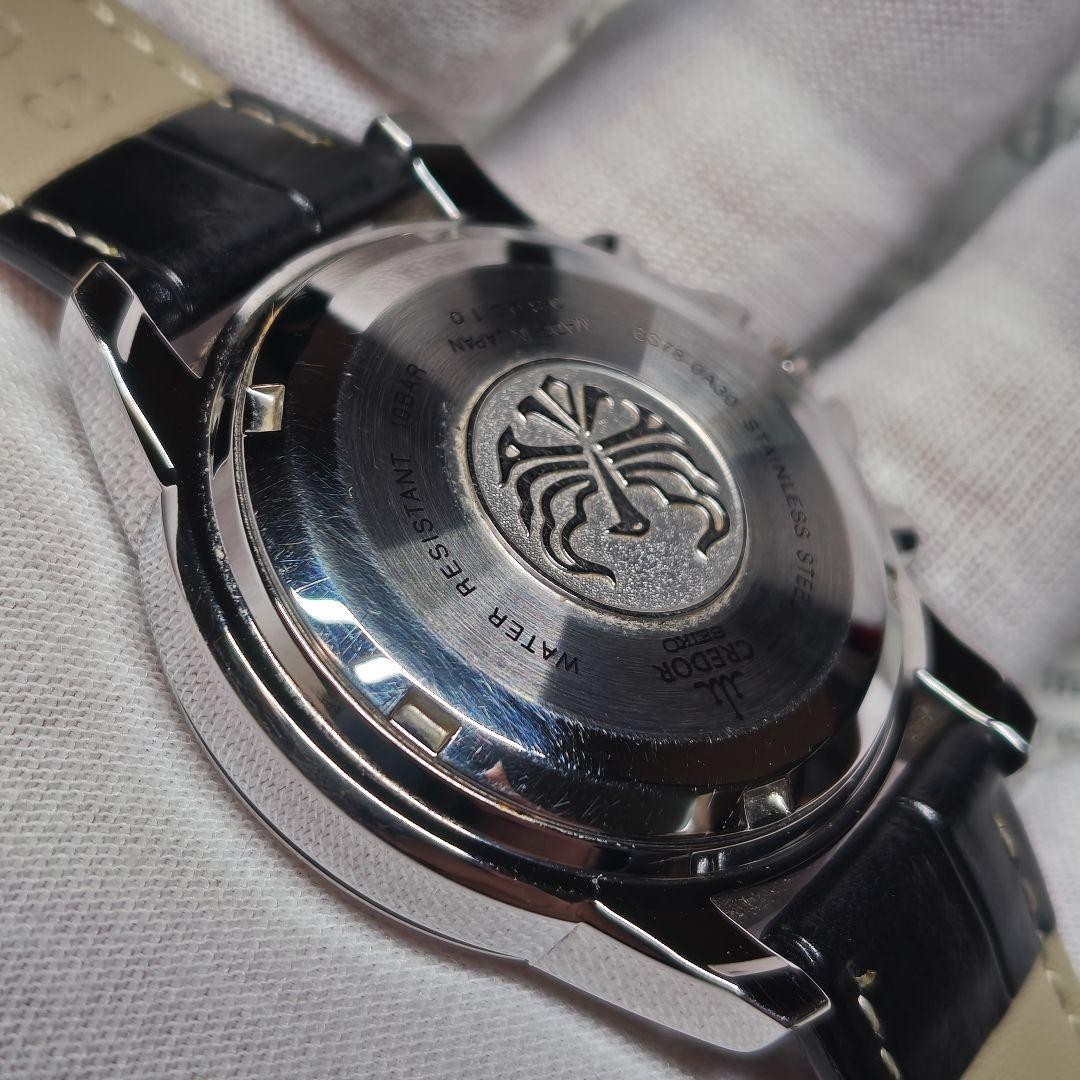 SEIKO Wristwatch Credor Phoenix black color for men w/box automatic winding