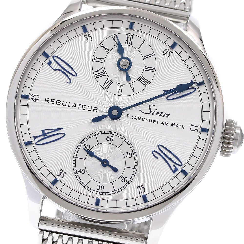 Sinn Watch 6100 Regulator Small Seconds Manual Winding Silver Dial w/Warranty