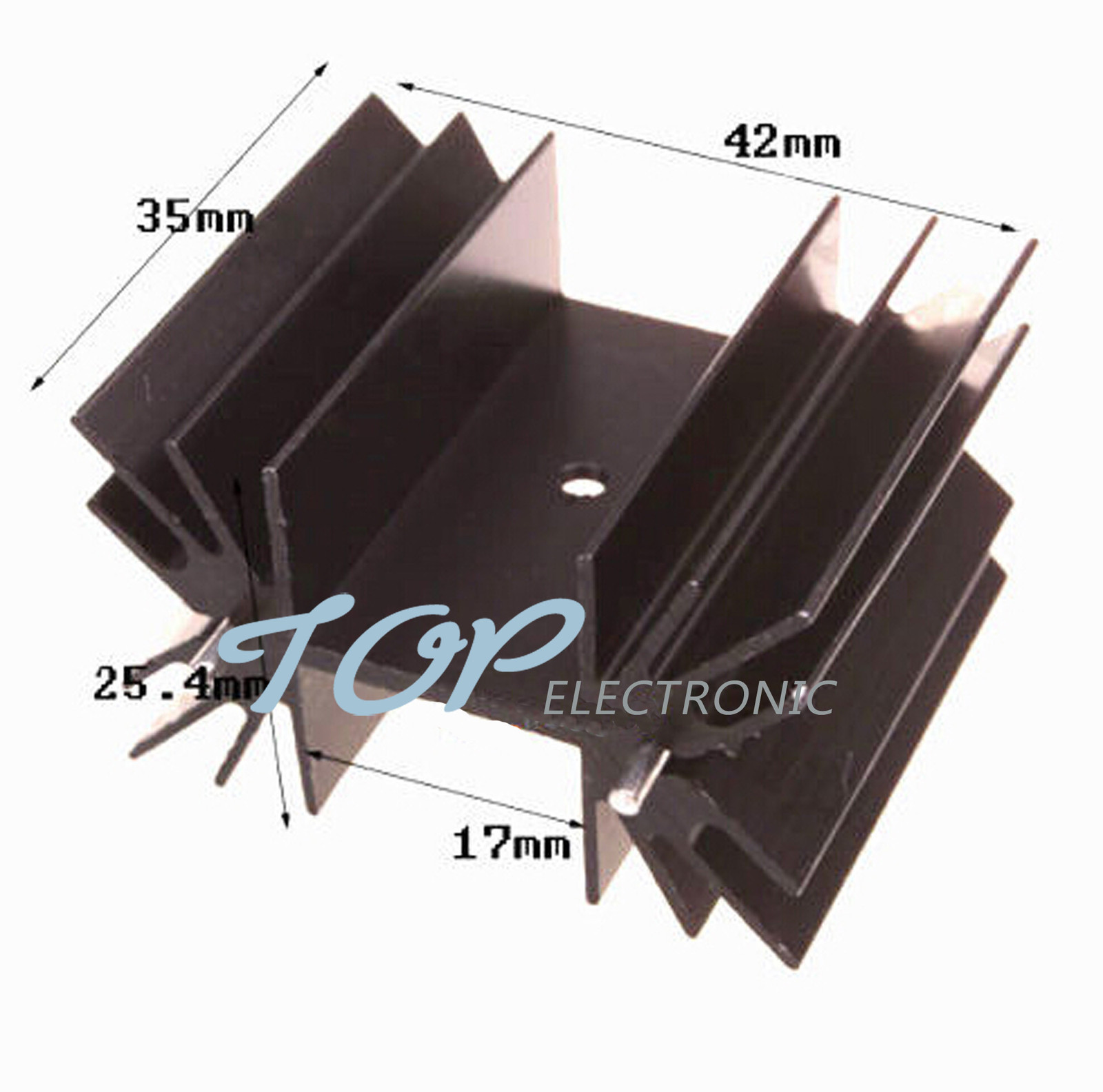 35x42x25.4mm IC Aluminum Heat Sink Cooling Fin For Module Mosfet Transistors