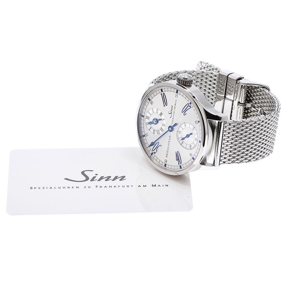 Sinn Watch 6100 Regulator Small Seconds Manual Winding Silver Dial w/Warranty