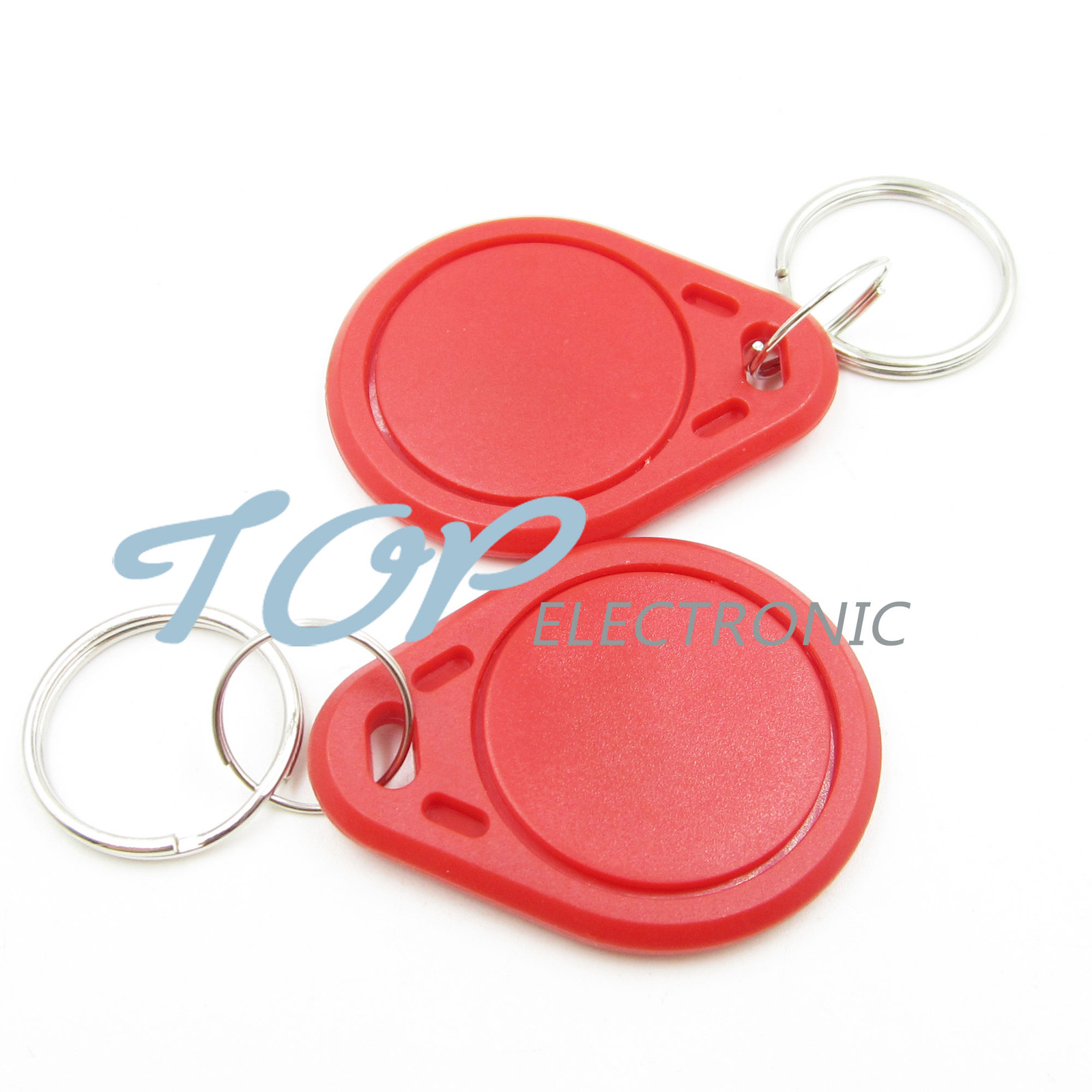 20PCS Red RFID Sensor Proximity Card IC Key Tags Keyfobs Keychain 13.56MHz