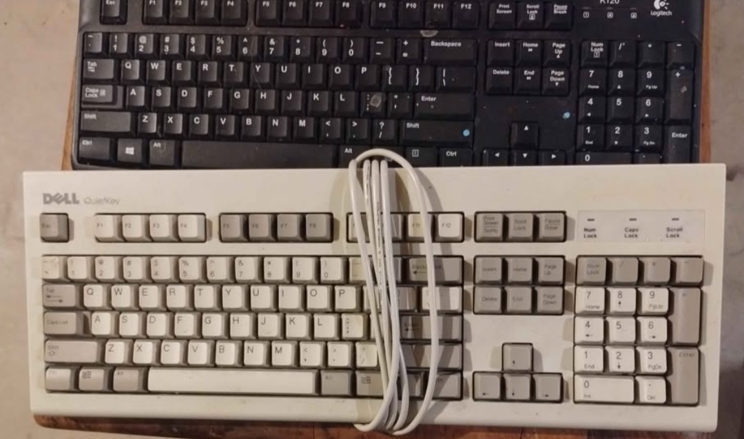 PC Accessory LOT KEYBOARDS, MOUSE, TRACK PAD, CABLES, CORDS, ADAPTERS