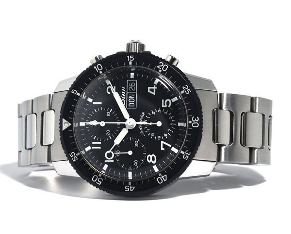 Sinn Watch Instrument 103.B.SA.AUTO Chronograph Automatic Black Dial Wristwatch