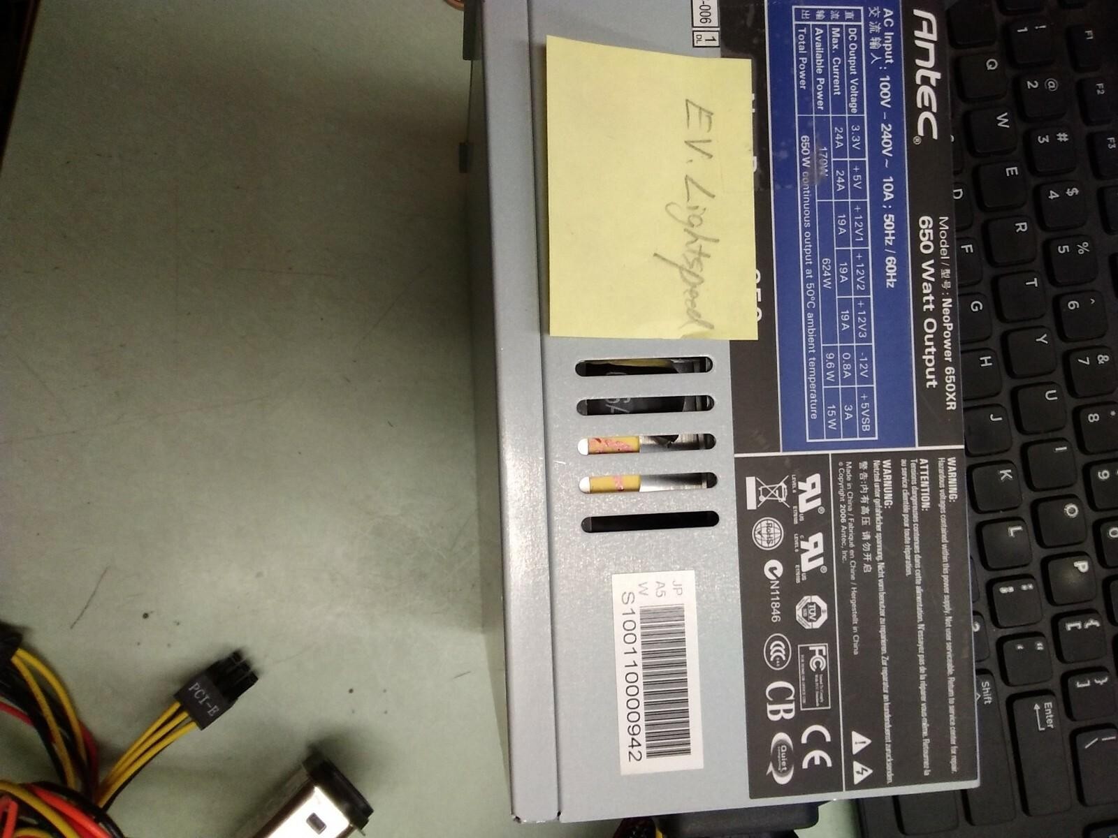 Antec NeoPower 650XR 650W Server Power-Supply EV LIGHTSPEED