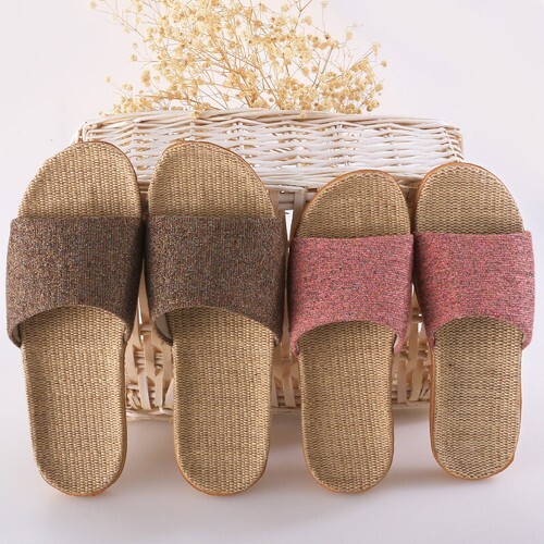New Unisexy Tatami Slippers Home Indoor Slipper Open Toe Scuff Shoes Slides