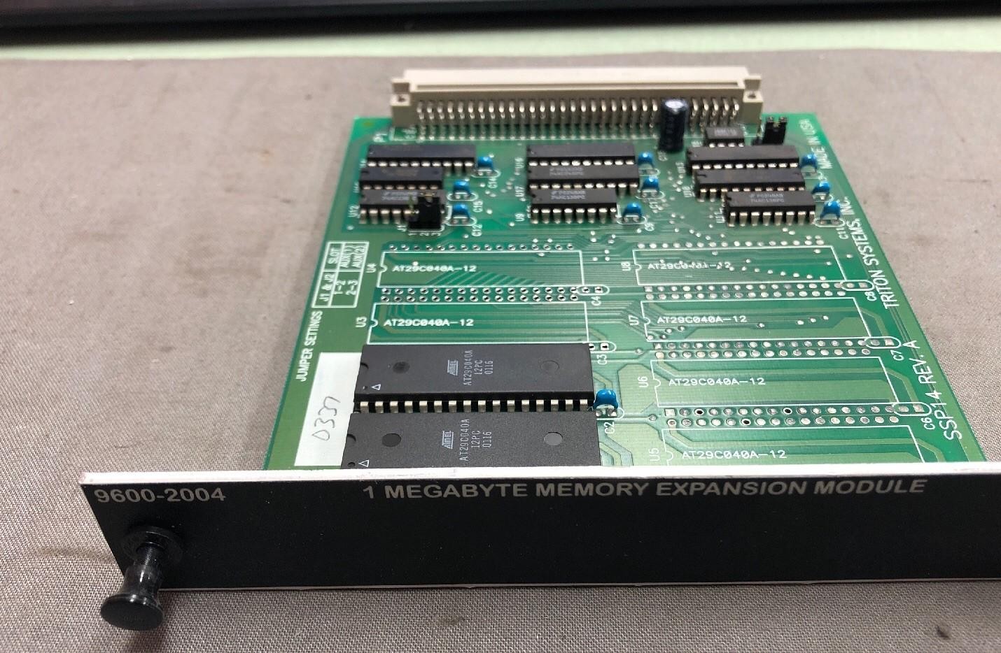 TRITON SYSTEMS 9600-2004 SSP14 REV A 1 MEGABYTE MEMORY EXPANSION MODULE